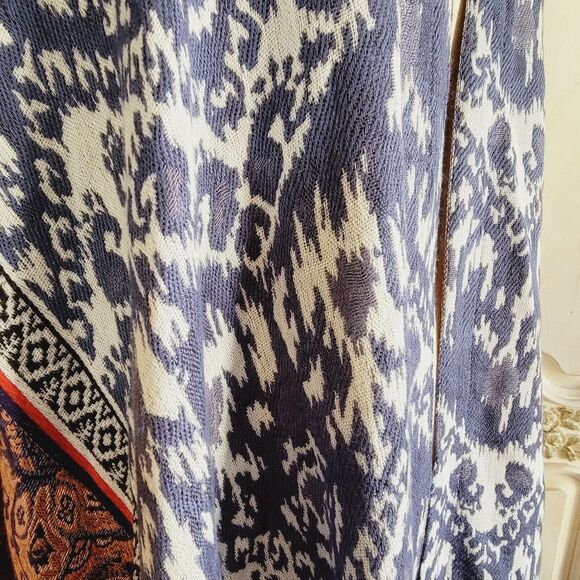Evelyn K New York Boho Hippie Cardigan Shawl Ethnic Print OSFA - Picture 5 of 11